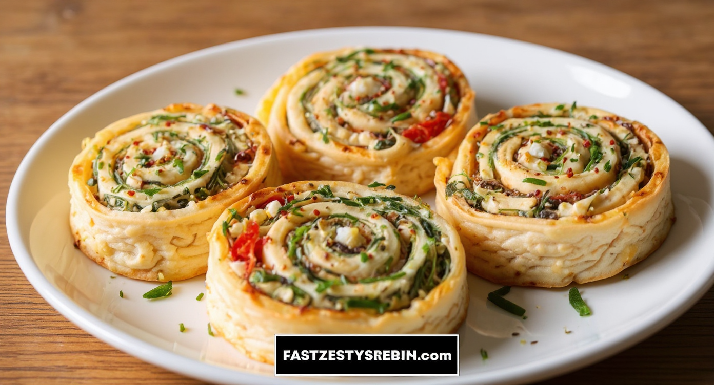 Mediterranean Pinwheels – The Colorful, Flavor-Packed Appetizer Everyone Loves!