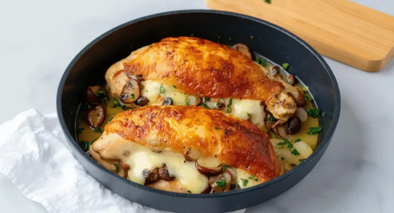 Mushroom Stuffed Chicken Breast - Quick and Easy