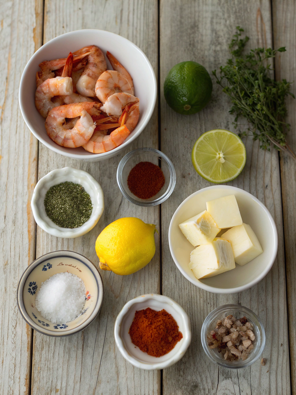 Ingredients for Quick Blackened Shrimp
