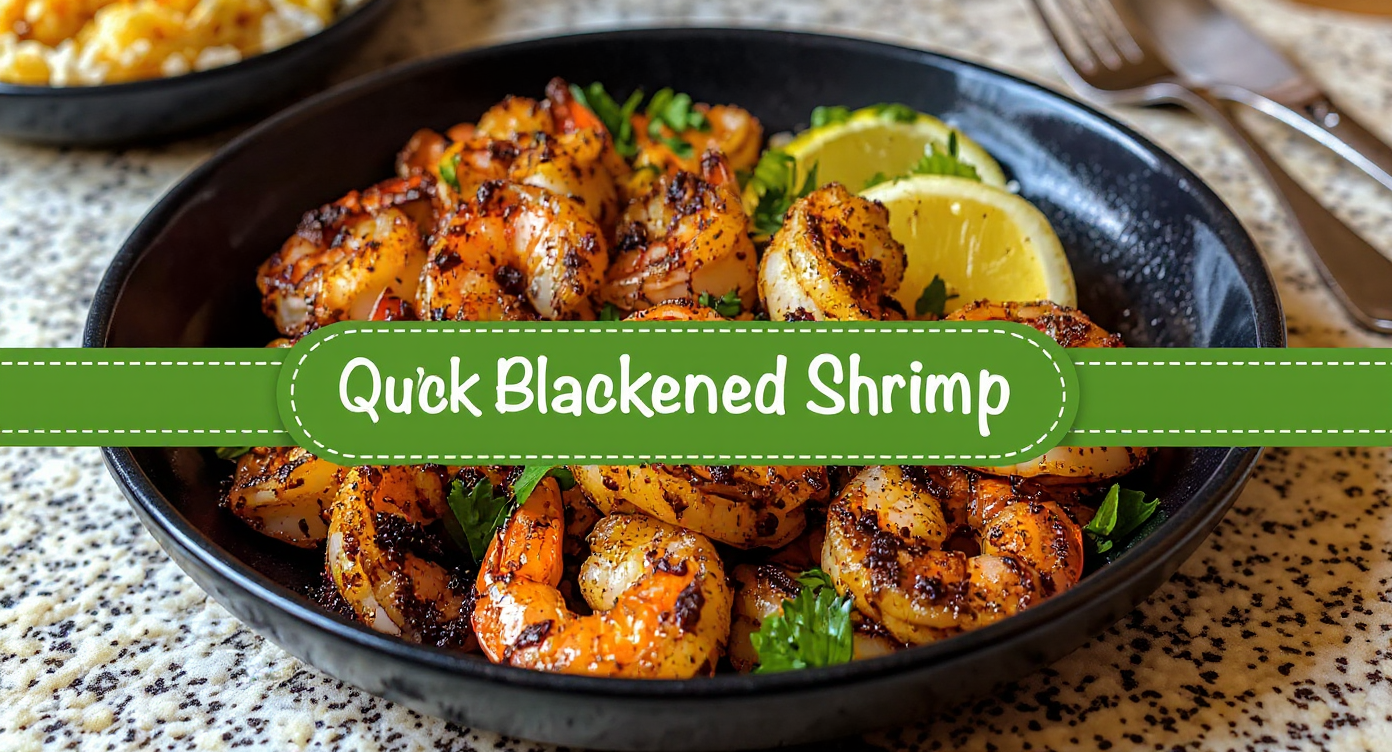 Quick Blackened Shrimp