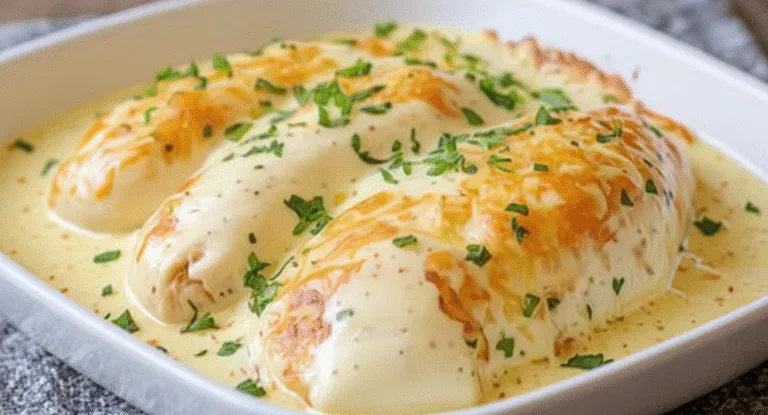 Smothered Cheesy Sour Cream Chicken