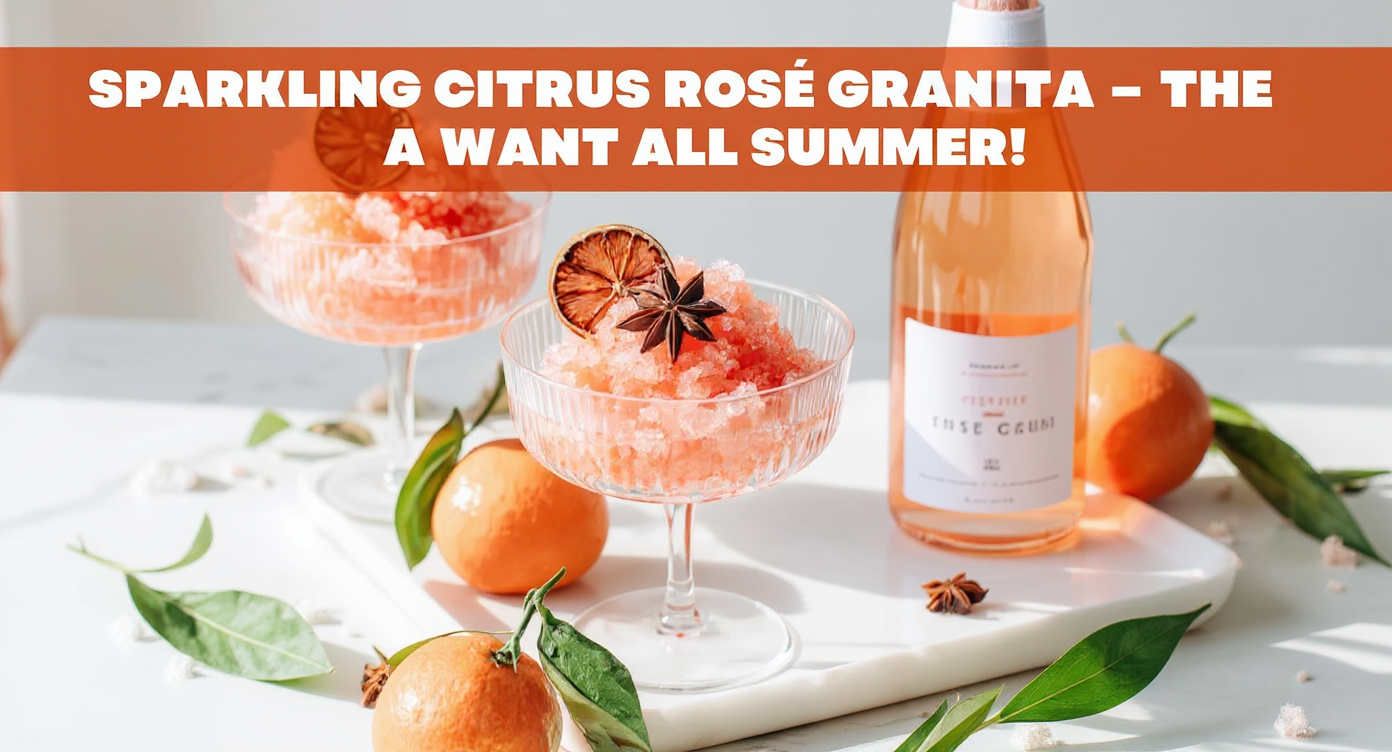 Sparkling Citrus Rosé Granita – The Refreshing Dessert You’ll Want All Summer!