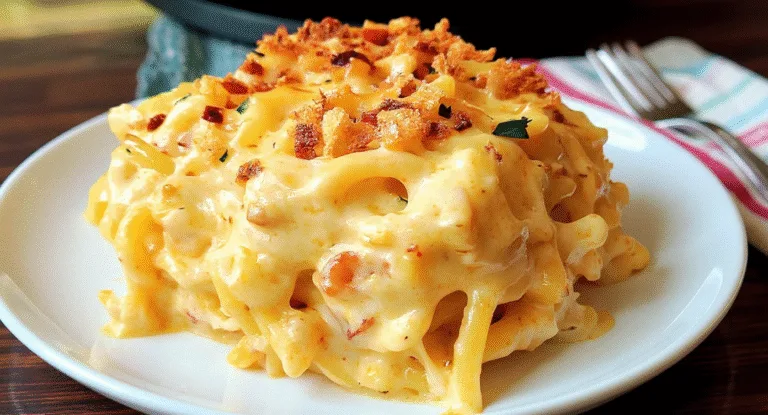 Spicy Southern Chicken Spaghetti Casserole