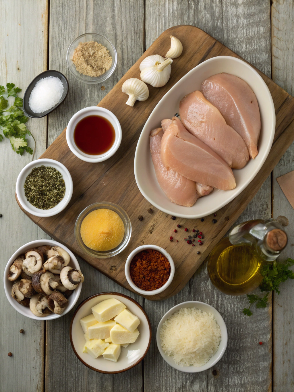 Ingredients for Texas Roadhouse Smothered Chicken Recipe
