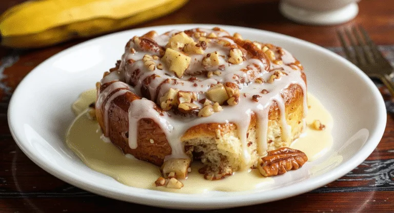 banana bread cinnamon rolls