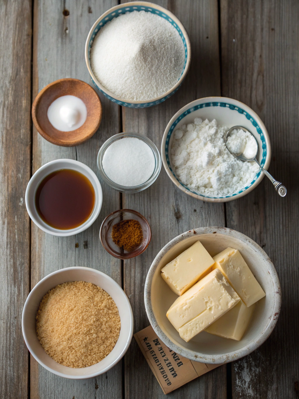 Ingredients for caramel cloud cake