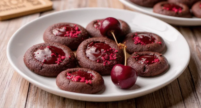 chocolate cherry cookies