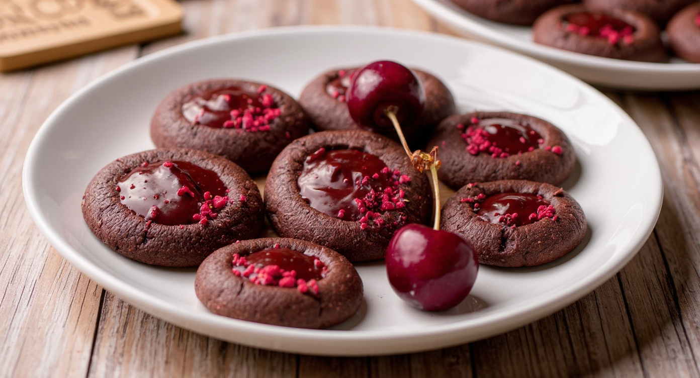 chocolate cherry cookies