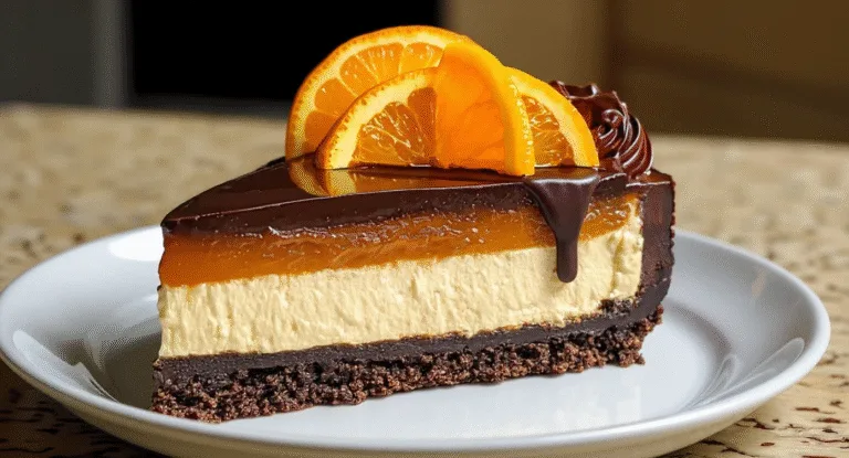 chocolate orange cheesecake a rich zesty indulgence!