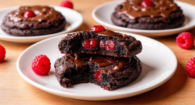 chocolate raspberry delight cookies is a must-try