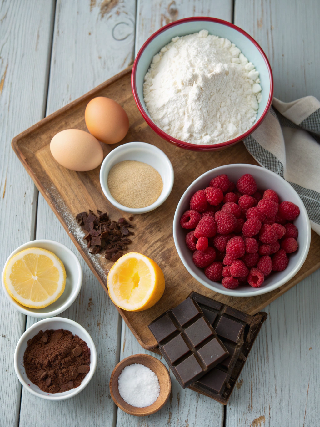 Ingredients for chocolate raspberry delight cookies is a must-try