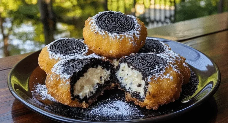 cookies and cream cheesecake deep fried oreos