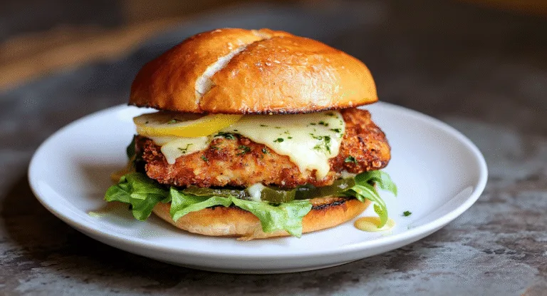 crispy lemon pepper chicken sandwich