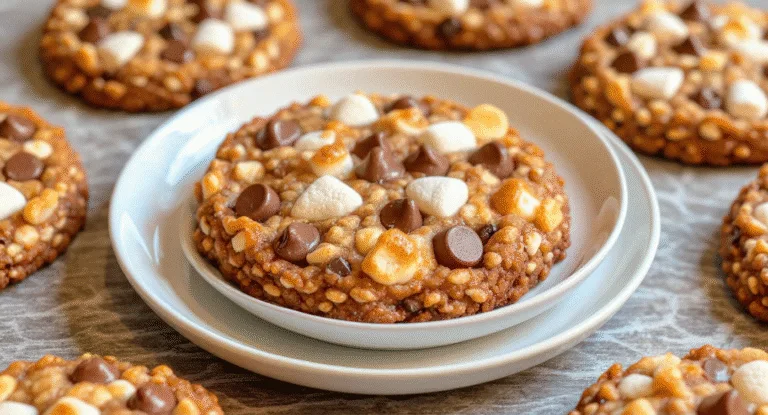 crunchy chocolate chip rice krispie cookies everyone will love