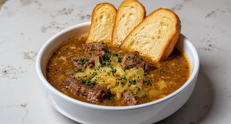 french onion beef short rib soup