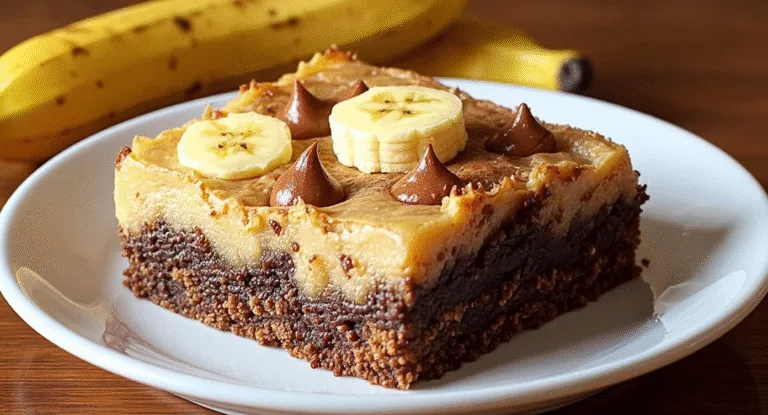 fudgy banana bread brownies the perfect mix of cake brownies!