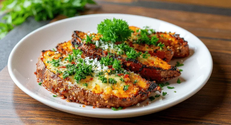 garlic parmesan sweet potato wedges you need to try!