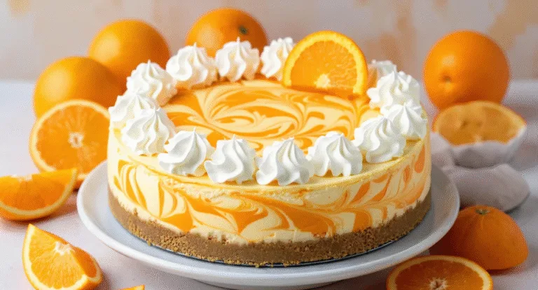 no-bake orange creamsicle cheesecake