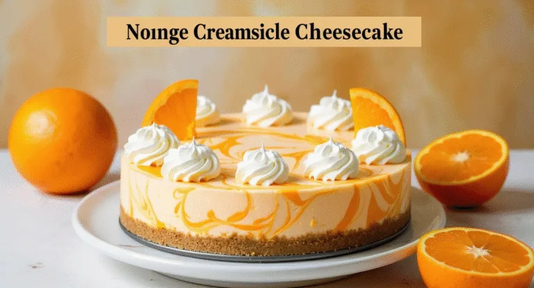no-bake orange creamsicle cheesecake a taste of summer!
