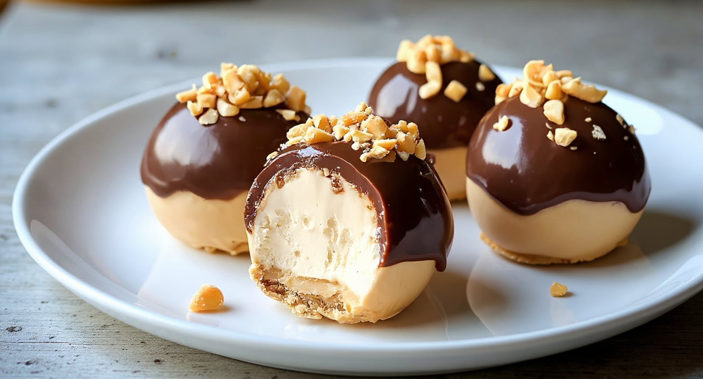 no bake peanut butter cheesecake balls