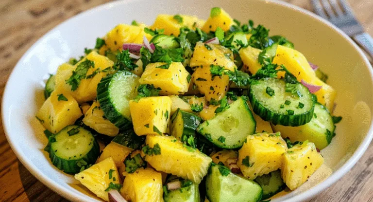 pineapple cucumber salad