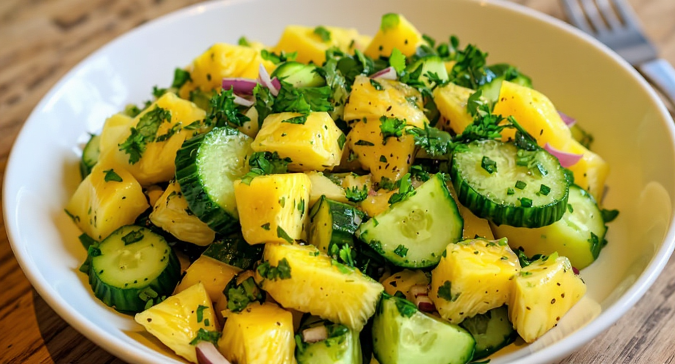 pineapple cucumber salad
