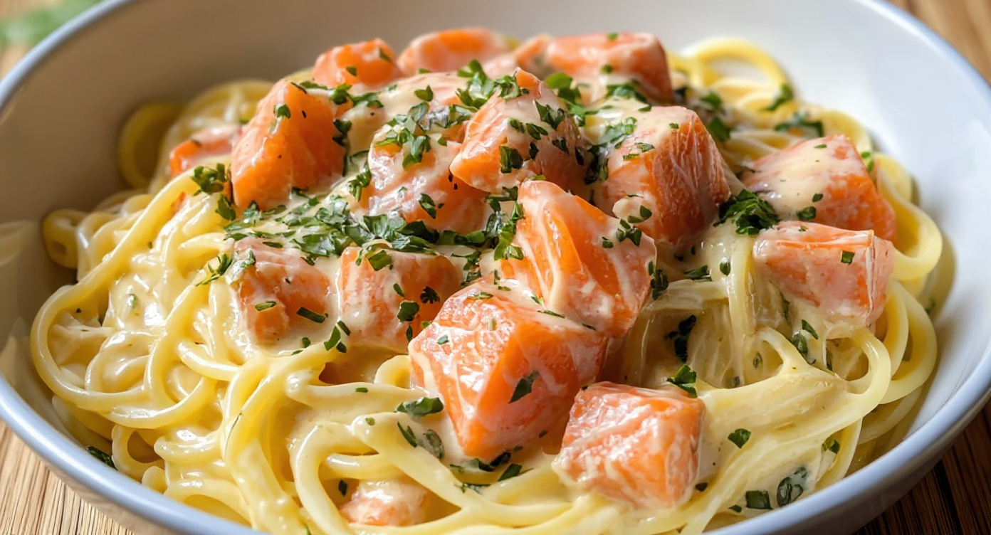 smoked salmon carbonara