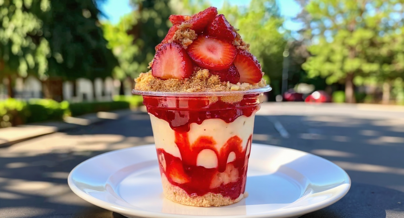 strawberry cheesecake cup