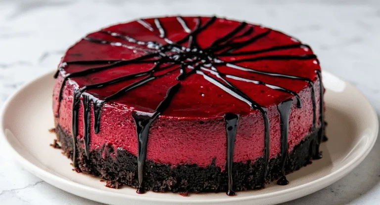 vampire bite red velvet cheesecake