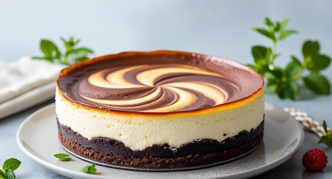 brownie cheesecake birthday cake