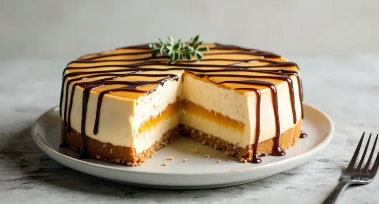 decadent salted caramel cheesecake delight