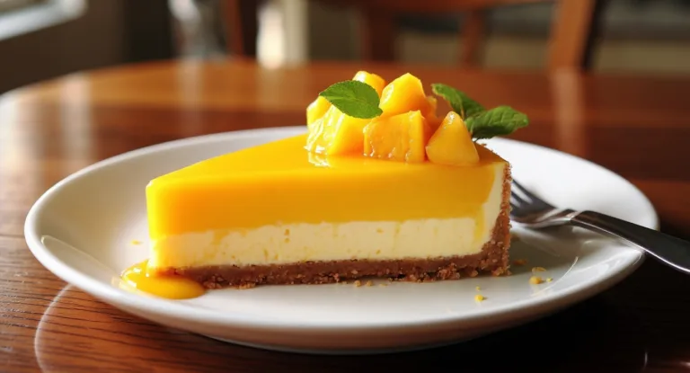 velvety mango cheesecake bliss
