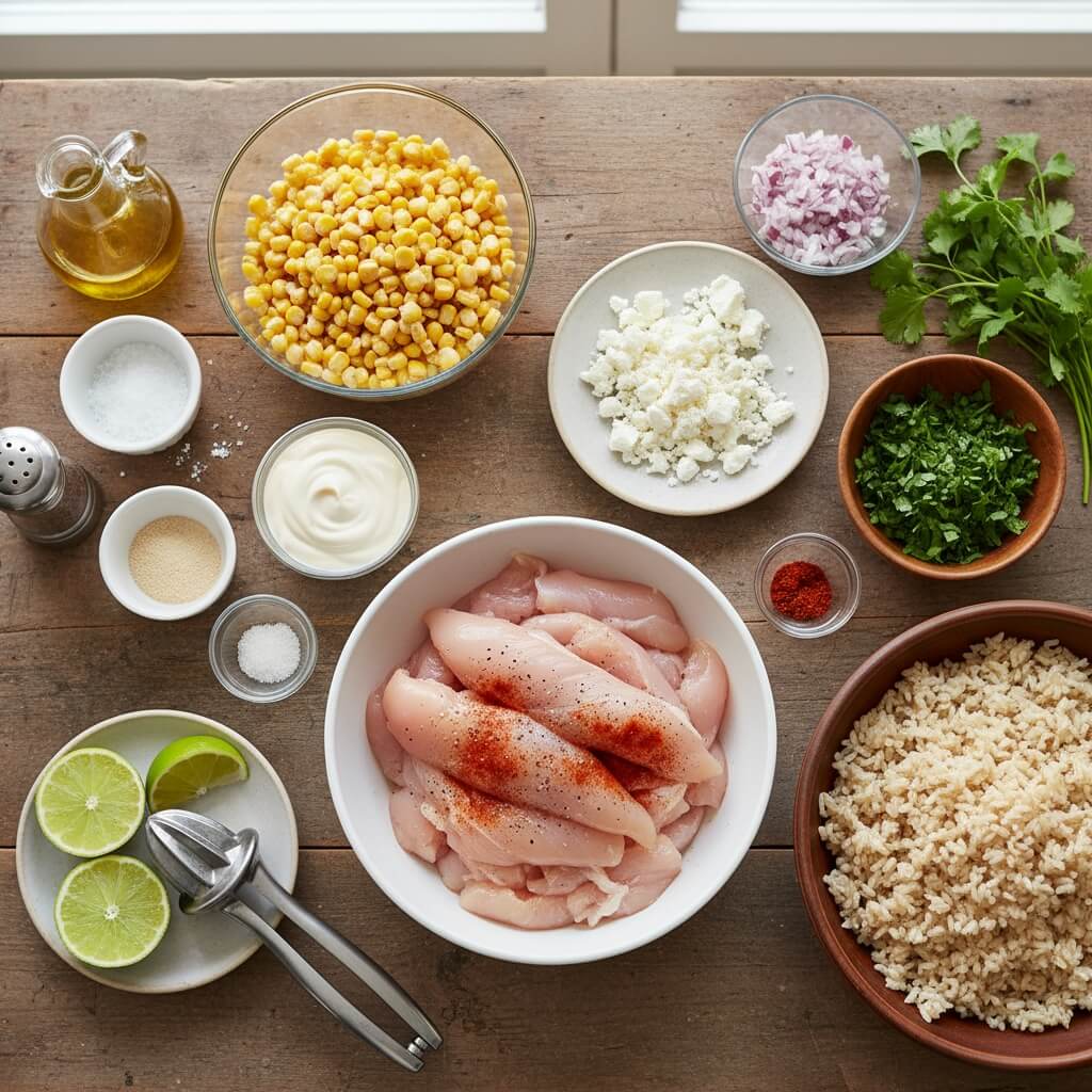 Street Corn Chicken Bowl Recipe