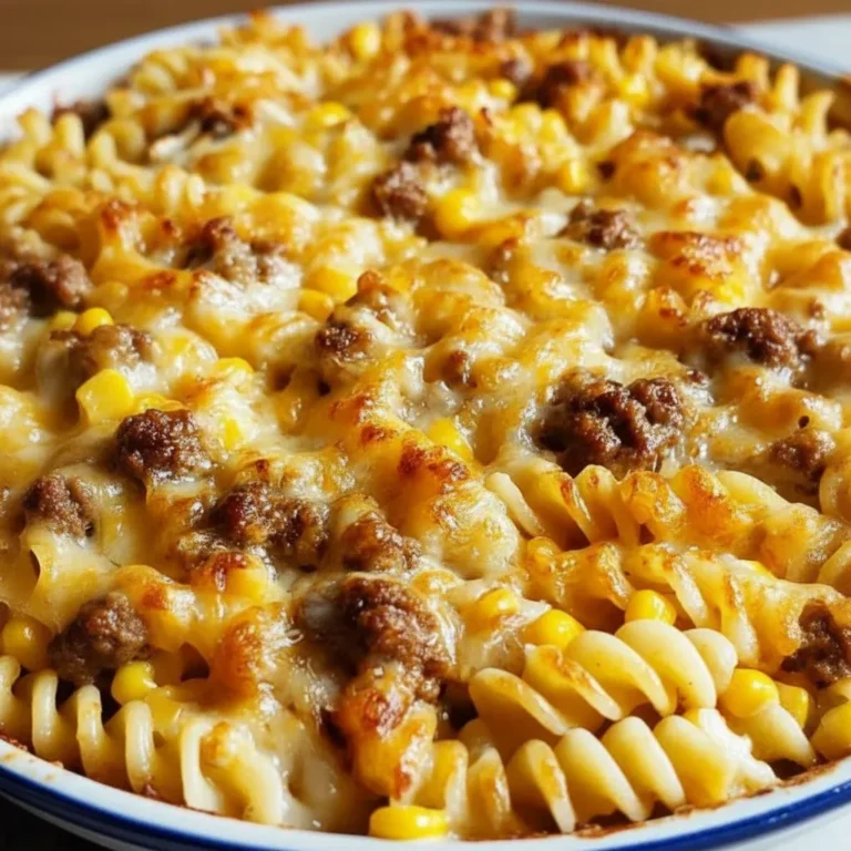 Cheesy Ranch Beef Pasta Casserole