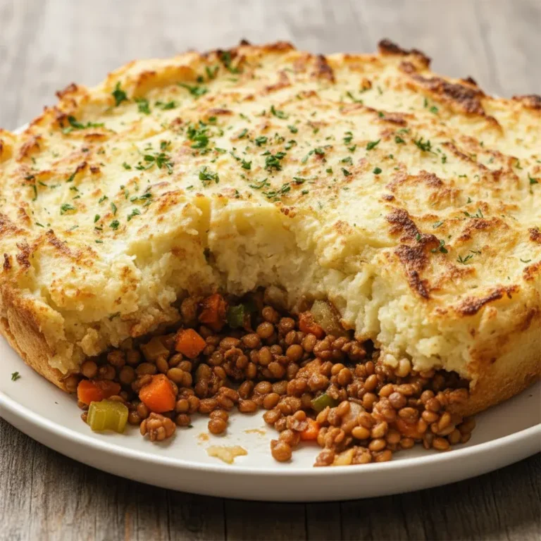 Cozy Vegan Lentil Shepherd’s Pie