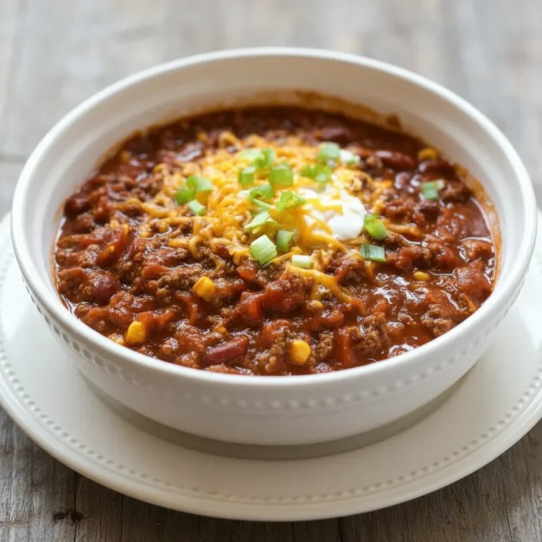 Easy Slow-Cooker Chili for Ultimate Comfort