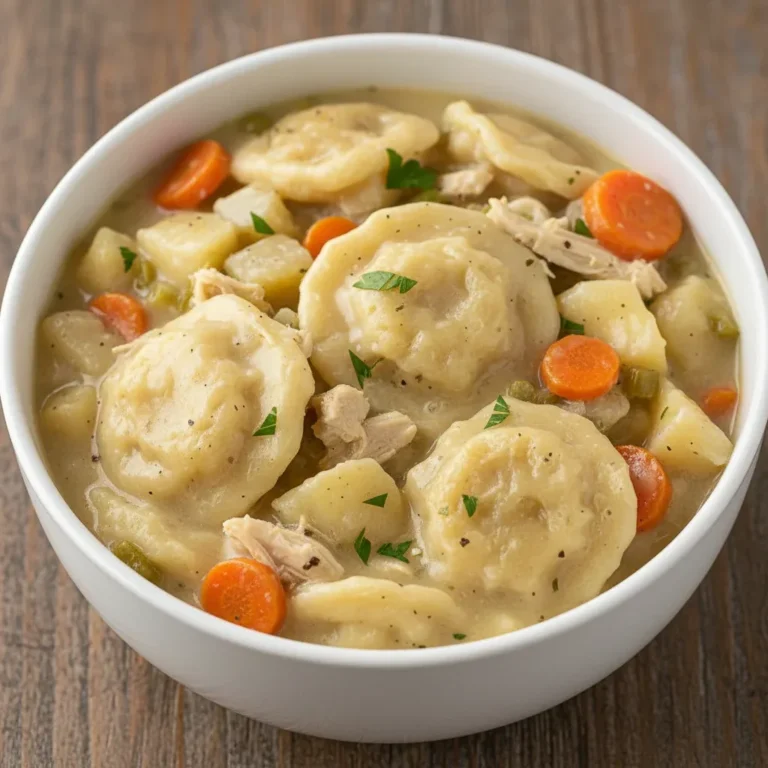 Homemade Chicken and Dumplings Recipe