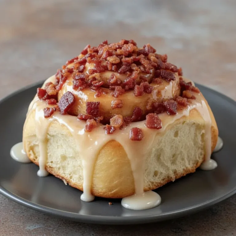 Maple Bacon Cinnamon Rolls Breakfast