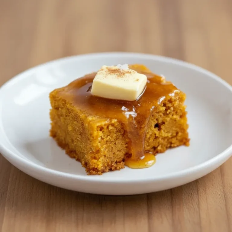 Pumpkin Cornbread with Cinnamon Honey Butter