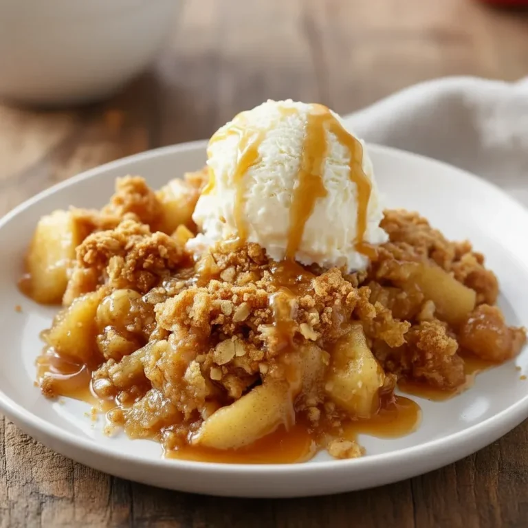 Baked Apple Crumble Dessert Recipe