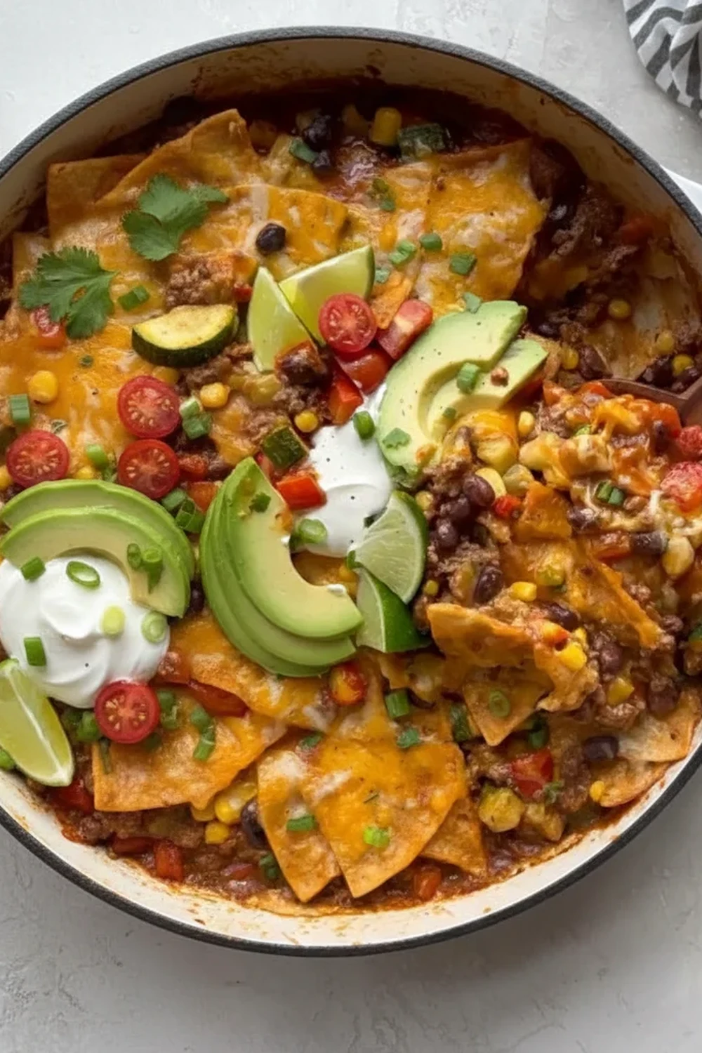 Beef Skillet Enchiladas