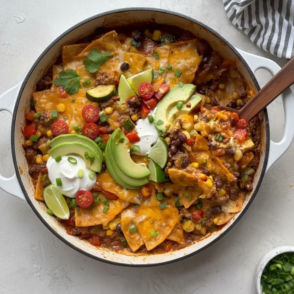 Beef Skillet Enchiladas