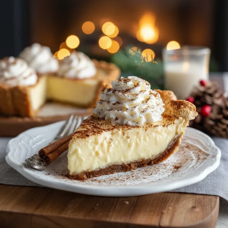 Christmas Eve Cinnamon Vanilla Custard Pie
