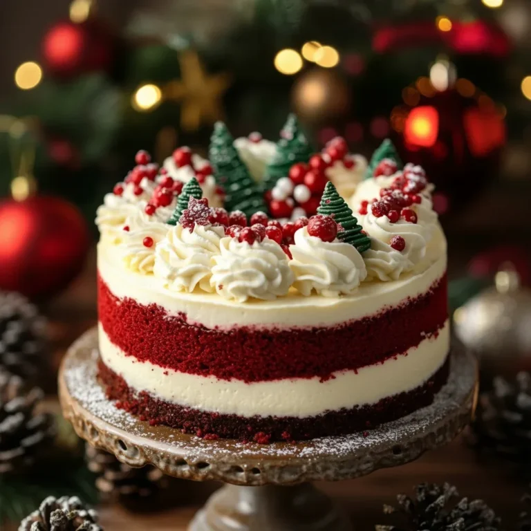 Christmas Red Velvet Cheesecake Recipe