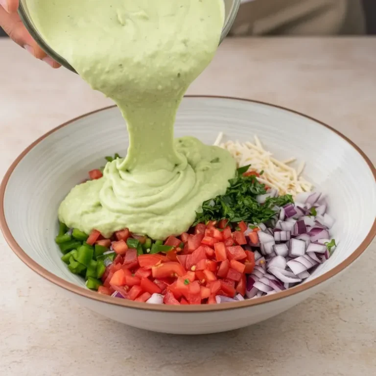 Creamy Chicken Salad With Guacamole Sauce