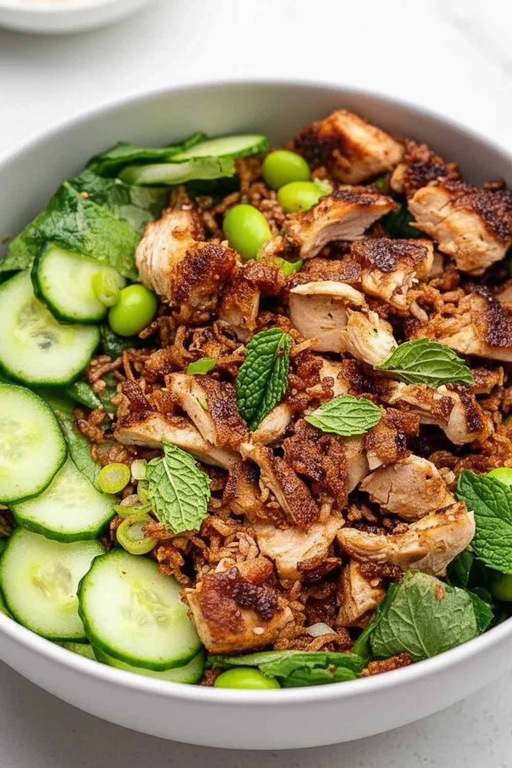 Edamame Crispy Rice Salad