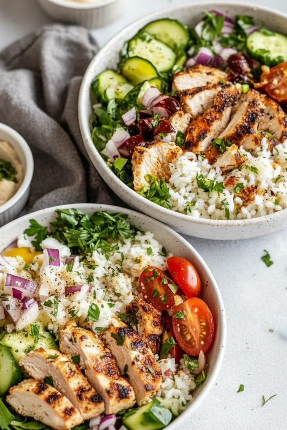 Greek Chicken Bowls