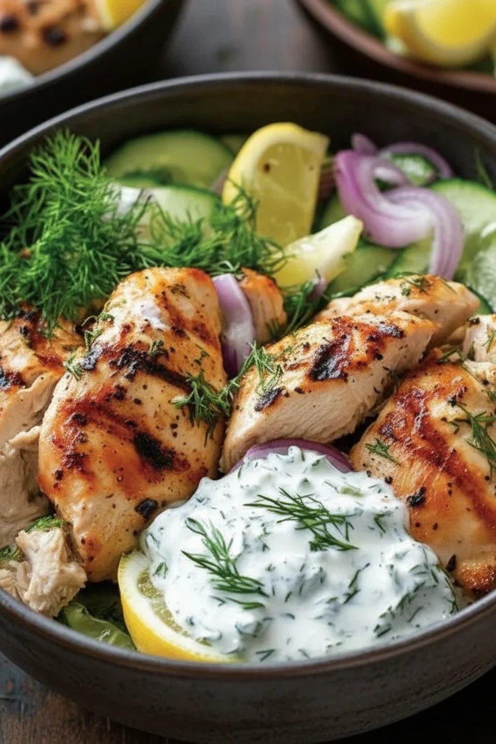 Lemon Dill Chicken Bowls