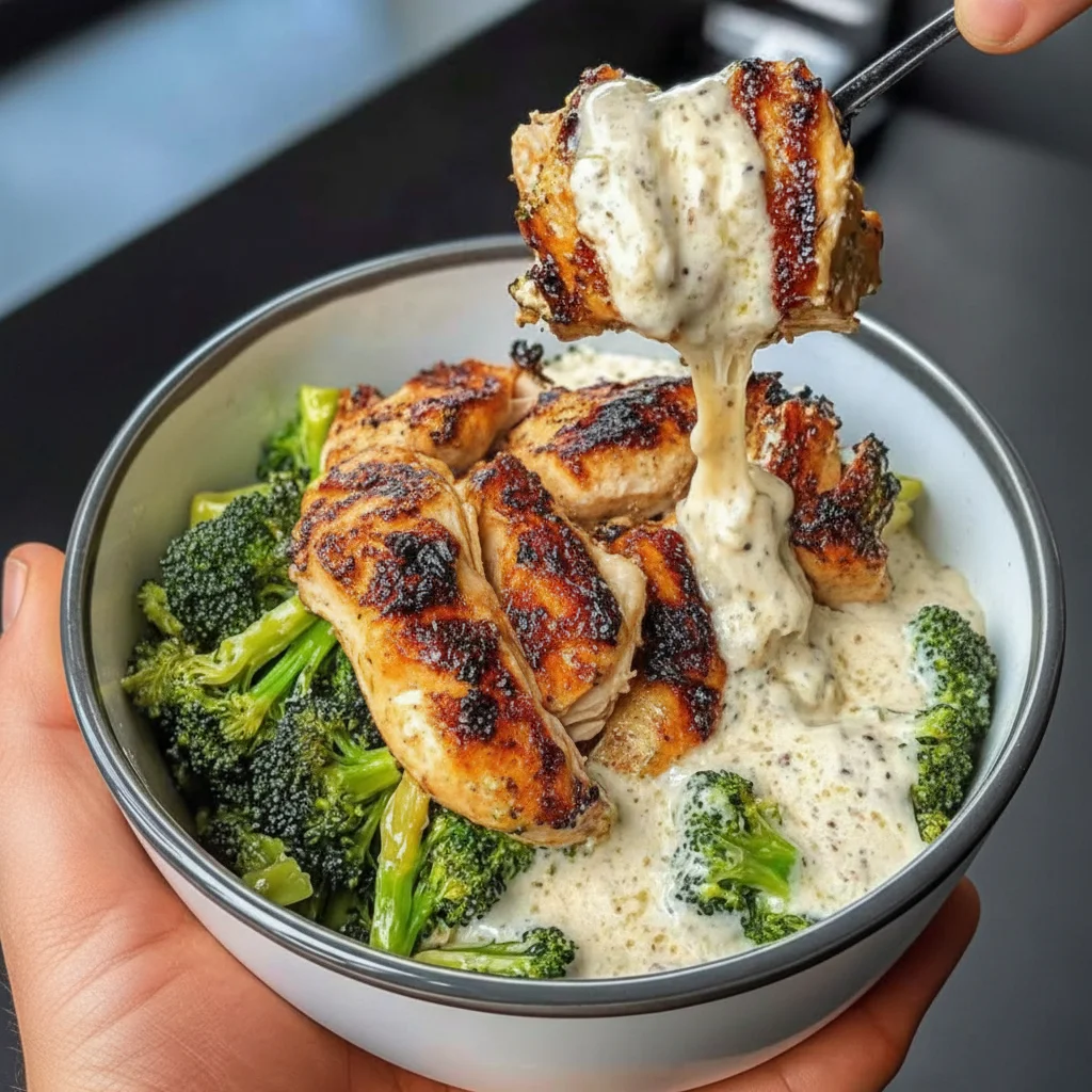 Low Carb Chicken Broccoli Bowl