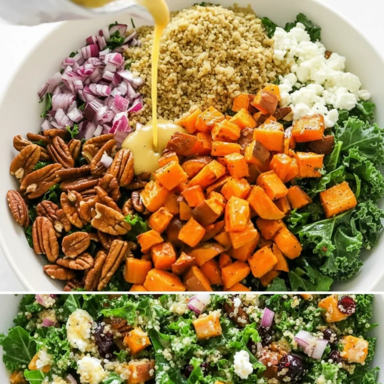 Roasted Sweet Potato Kale Quinoa Salad
